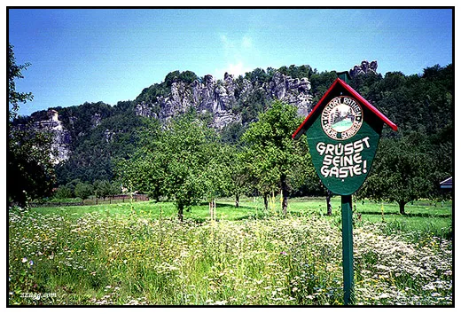 엘베강 동쪽을 막고 있는 암벽들.. Saxony Swiss D+17